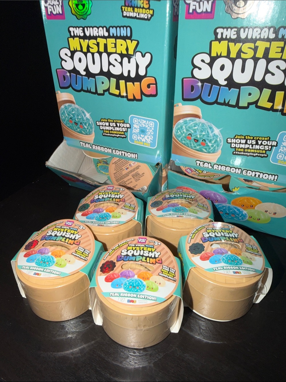 FIVE 5 Mystery MINI Dumplings - Teal Ribbon Edition Find the RARE??? Sealed